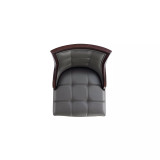 Fifth Avenue 19" Beech Wood Faux Leather Upholstered Counter Height Barstool