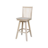 Mission Bar Height Stool with Swivel and Auto Return