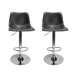 Jimmy Dean Adjustable Swivel Bar Stool, Set of 2