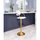 44" Steel, Polyurethane Gusto Bar Chair