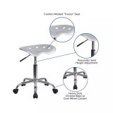 Vibrant Tractor Seat and Chrome Home/Office Stool