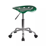 Vibrant Tractor Seat and Chrome Home/Office Stool