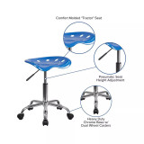 Vibrant Tractor Seat and Chrome Home/Office Stool