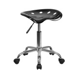 Vibrant Tractor Seat and Chrome Home/Office Stool