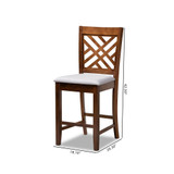 Furniture Caron Upholstered 2 Piece Counter Height Pub Chair Set