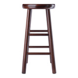 Home Decorative Shelby 2 - Pc Swivel Seat Counter Stool Set - Walnut