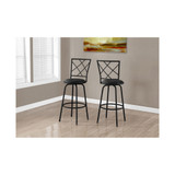 2 Piece Leather Look Bar Stool Set