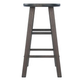 Home Decorative Element Counter Stools, 2-Pc Set, Oyster Gray
