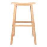 Home Decorative Contemporary Saddle Seat 29" Stool, Single, RTA