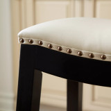 Jaden Bonded Leather Saddle Bar Stool
