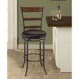 Cameron Swivel Ladder Back Bar Height Stool