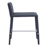 35" each, Set of 2 Steel, Polyester Confidence Counter Chair