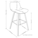 Facee Bar Stool (Set of 2), Quick Ship