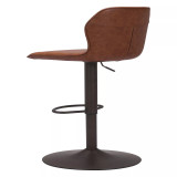 44" Steel, Polyurethane Vital Adjustable Base Bar Chair