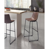 39" each, Set of 2 Steel, Polyurethane Smart Bar Chair