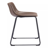 39" each, Set of 2 Steel, Polyurethane Smart Bar Chair