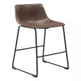 39" each, Set of 2 Steel, Polyurethane Smart Bar Chair