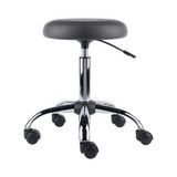 Home Decorative Clyde Adjustable Cushion Seat Swivel Stool - Charcoal and Chrome