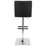 Captain Adjustable Barstool with Swivel in Faux Leather