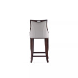 Emperor 19" 2 Piece Beech Wood Faux Leather Upholstered Barstool Set