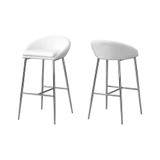 Barstool - 2 Piece Chrome Base Bar Height