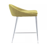 30" each, Set of 2 Steel, Polyester Reykjavik Slender Legs Counter Chair