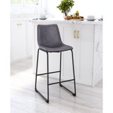 35" each, Set of 2 Steel, Polyurethane Smart Counter Chair