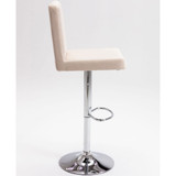 Yorkie Upholstered Modern Swivel Bar Stool, Set of 2