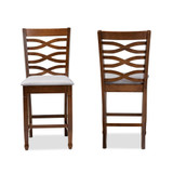 Furniture Lanier Modern and Contemporary Upholstered 2 Piece Counter Height Pub Chair Set