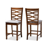 Furniture Lanier Modern and Contemporary Upholstered 2 Piece Counter Height Pub Chair Set