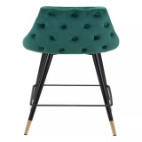 36" Steel, Polyester Piccolo Pencil Legs Counter Chair