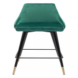 36" Steel, Polyester Piccolo Pencil Legs Counter Chair