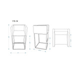 Embassy Barstool, Set of 3