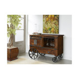 Massen 2 Door One Drawer Wine Cart Trolley