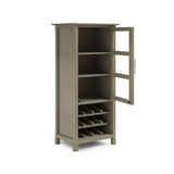 Avalon Solid Wood High Storage Wine Rack Cabinet