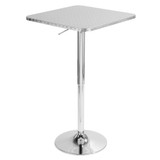 Bistro Adjustable Square Bar Table