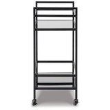 32" Metal Bar Cart