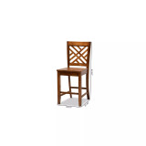 Caron Modern and Contemporary Transitional 2-Piece Finished Wood Counter Stool Set