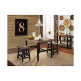 Pomona - Reclaimed Wood 20"H Barstool with Metal Legs