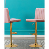 Yucca Adjustable Swivel Bar Stools, Set of 2