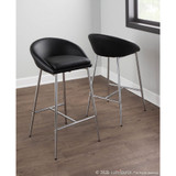 Matisse Faux Leather Counter Stool - Set of 2