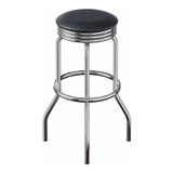 Summit 2-Piece Swivel Bar Stool with Leather
