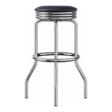 Summit 2-Piece Swivel Bar Stool with Leather