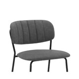 Carlo Faux Leather and Metal Counter Height Bar Stool