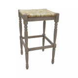 French Country 30" Turned Leg Seat Stool