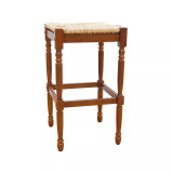 French Country 30" Turned Leg Seat Stool