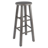 Ivy 29.1" Wood Square Leg Bar Stool
