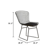 Holly Wire Chair, Set of 2