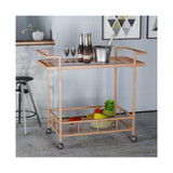 Abigale Industrial Bar Cart