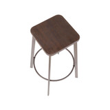 Clara Square Bar Stool, Set of 2